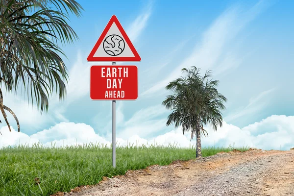 Composite image of earth day ahead — Stock Photo, Image