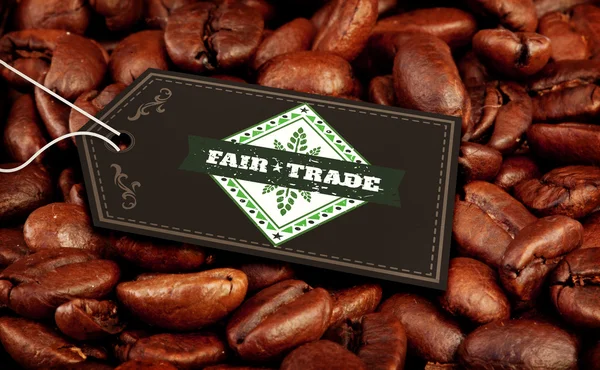 Composite image of fair trade graphic — Stock Photo, Image