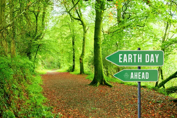 Composite image of earth day ahead — Stock Photo, Image