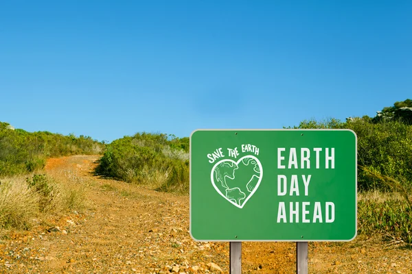 Composite image of earth day ahead — Stock Photo, Image