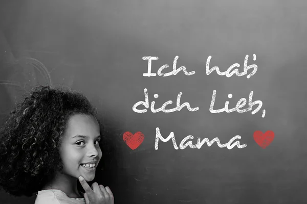 Imagen compuesta del mensaje del día de las madres alemanas —  Fotos de Stock