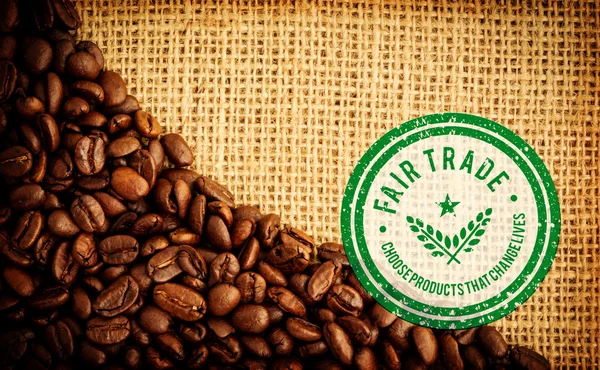 Composite image of fair trade graphic — Stock Photo, Image