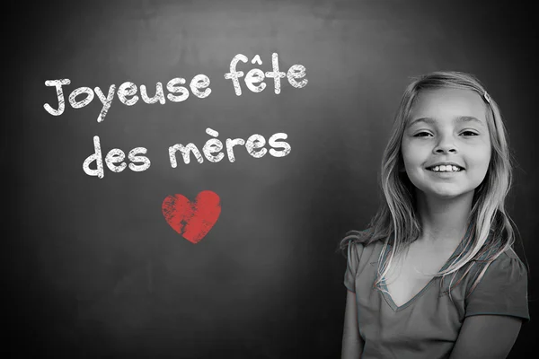 Imagen compuesta del mensaje del día de las madres francesas — Foto de Stock