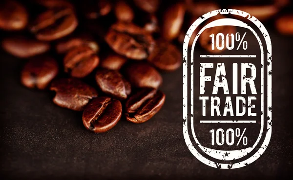 Composite image of fair trade graphic — Stock Photo, Image