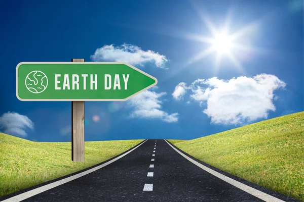 Composite image of earth day ahead — Stock Photo, Image