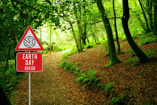 Composite image of earth day ahead — Stock Photo, Image