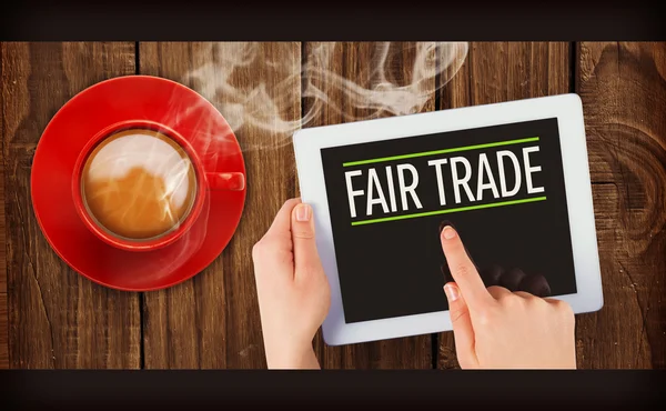 Composite image of fair trade — Stock Photo, Image