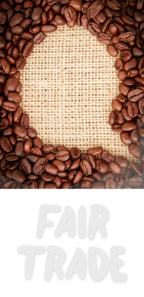 Složený obraz fair trade grafiky — Stock fotografie