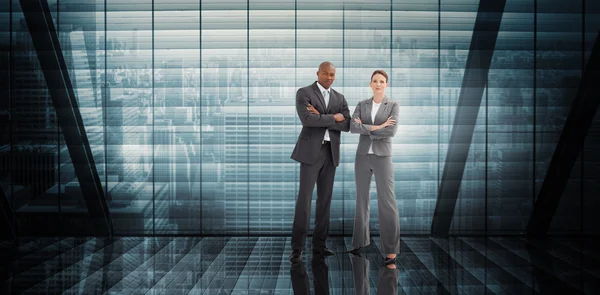 Composite image of confident business team — Stock Photo, Image