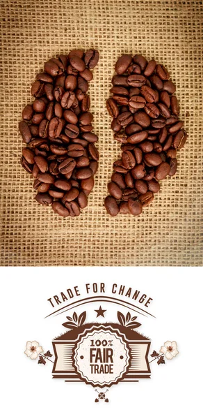 Composite image of fair trade graphic — Stock Photo, Image