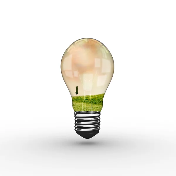 Composite image of empty light bulb — Stock Photo, Image