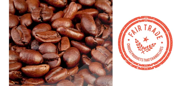 Composite image of fair trade graphic — Stock Photo, Image