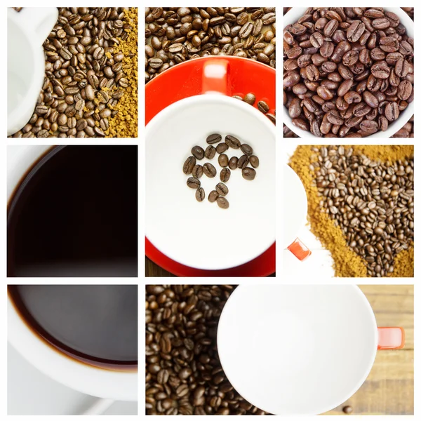 Kahve birçok parçalardan oluşan imge — Stok fotoğraf