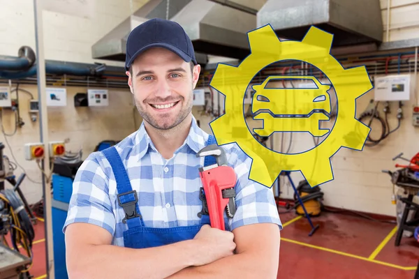 Confident young male repairman — Stock Photo, Image