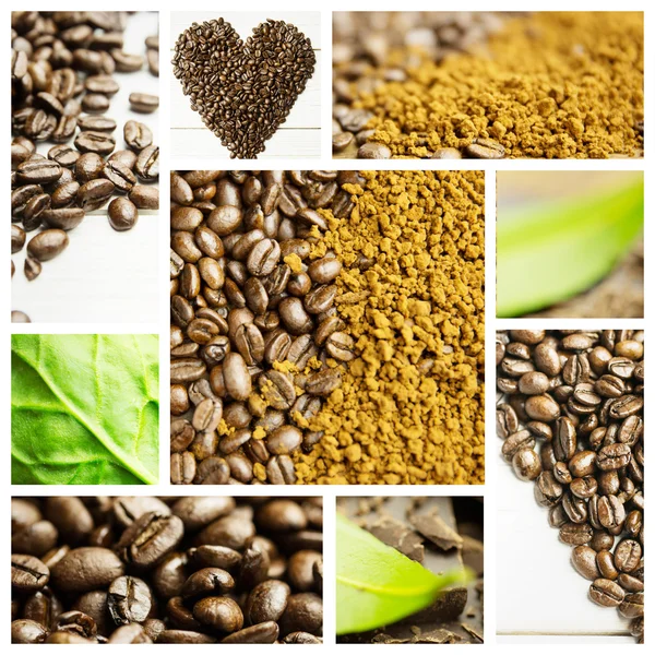 Image composite de grains de café — Photo