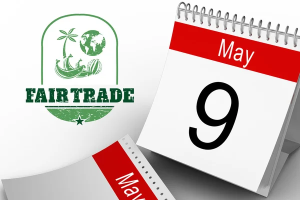 Composite image of fair trade graphic — Stock Photo, Image