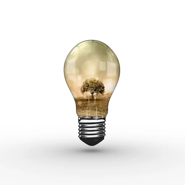 Composite image of empty light bulb — Stock Photo, Image