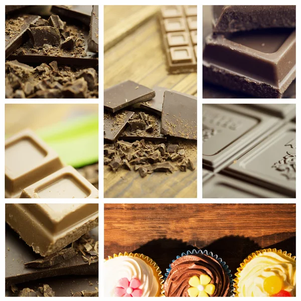 Imagen compuesta de chocolate —  Fotos de Stock