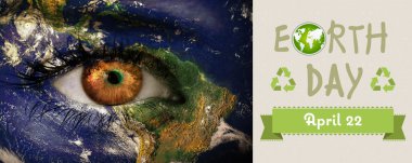 Composite image of earth day graphic clipart
