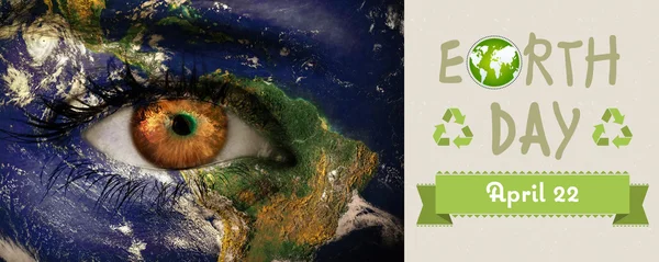 Composite image of earth day graphic — Stock Photo, Image