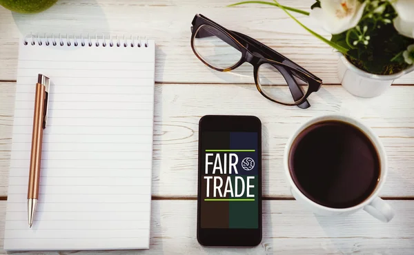 Composite image of fair trade — Stock Photo, Image