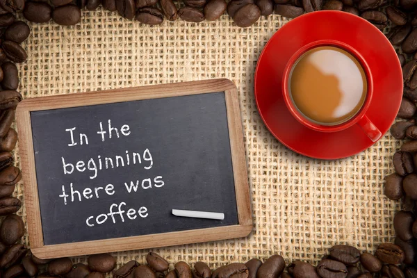 커피의 빨간 컵의 합성 이미지 — 스톡 사진