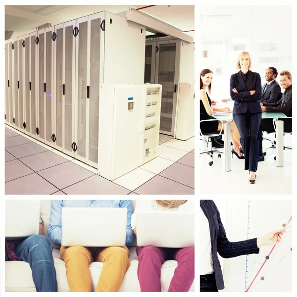 Composite image of data center — Stock Photo, Image