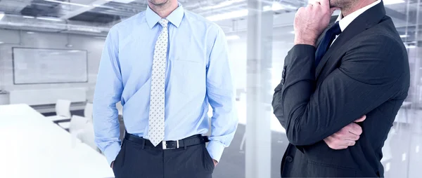 Frowning businessman thinking — Stock Photo, Image