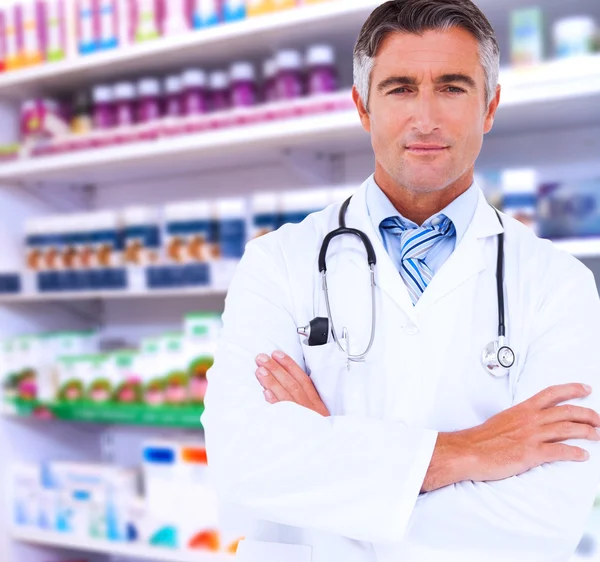 Serious doctor looking at camera — Stock Photo, Image