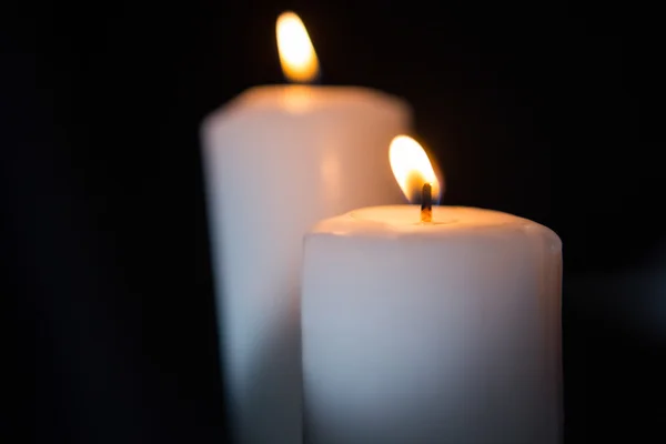 Blazing candles — Stock Photo, Image
