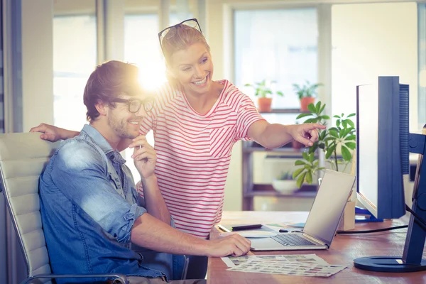 Happy designers working together — Stock Photo, Image