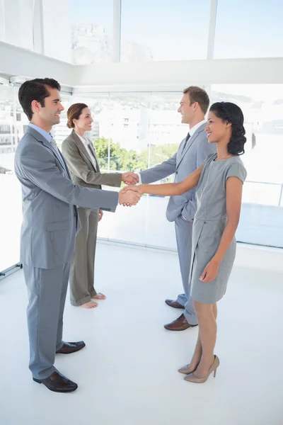Business team meeting their partners — Stock Photo, Image