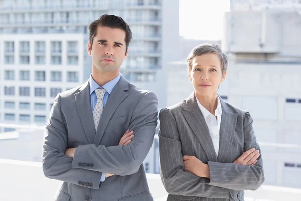 Business colleagues looking at camera — Stock Photo, Image