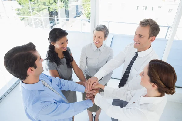 Business team celebrating a good job Stock Picture