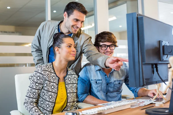 Professional designers working on photos — Stock Photo, Image