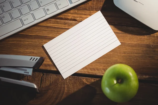 Overhead shot of flashcard — Stock Photo, Image