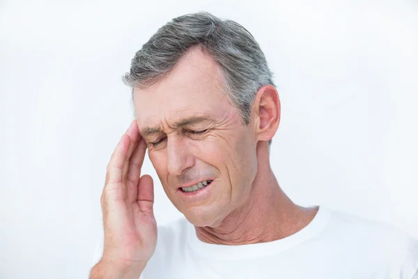 Patient with headache — Stock Photo, Image