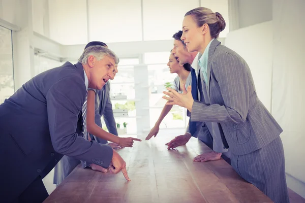 Business team discussing together — Stock Photo, Image