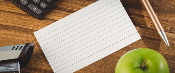 Overhead shot of flashcard — Stock Photo, Image