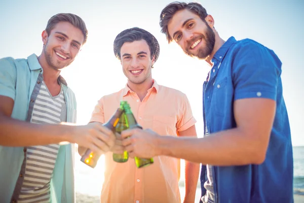 Homens bonitos brindar — Fotografia de Stock