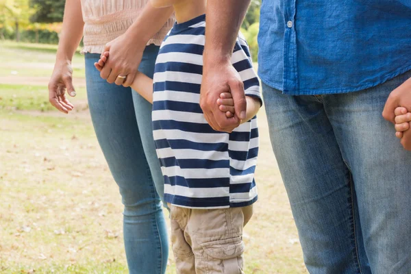 Family holding their hands — Stock Photo, Image