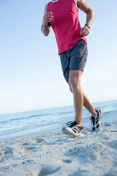 Sprawny człowiek robi, jogging — Zdjęcie stockowe