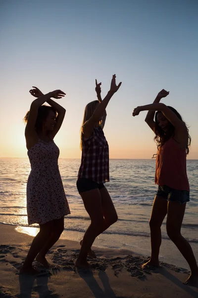 Amici che si divertono in spiaggia — Foto Stock