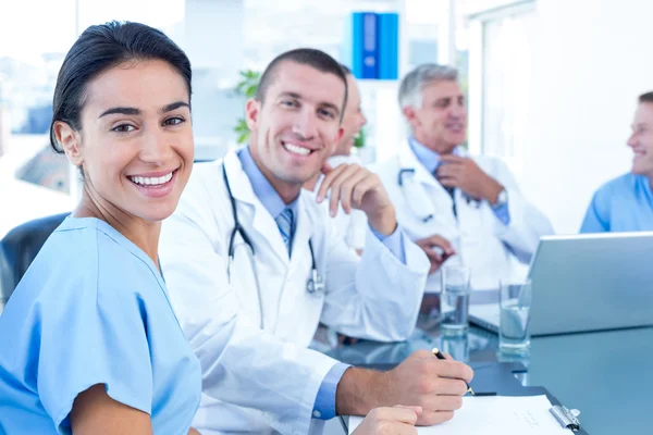 Team of doctors having a meeting — Stock Photo, Image