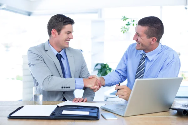 Business partners shaking hands — Stock Photo, Image