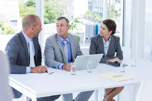 Interview panel discussing the candidate — Stock Photo, Image