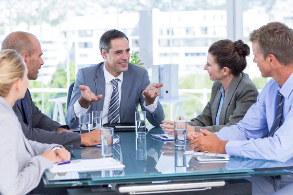 Zakelijke team tijdens vergadering — Stockfoto