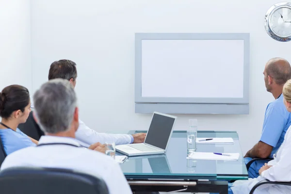 Team of doctors having a meeting — Stock Photo, Image