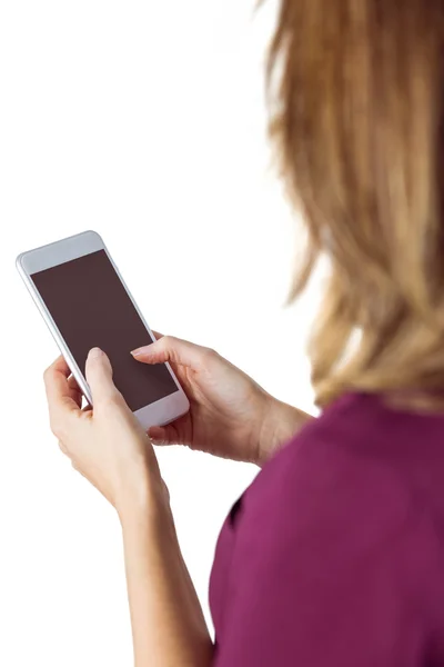 Mujer enviando mensaje de texto —  Fotos de Stock