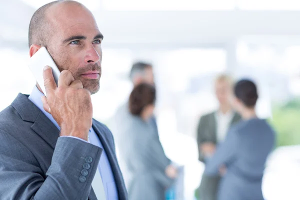 Geschäftsteam bei Besprechung — Stockfoto